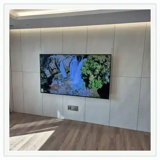 벽걸이TV 설치 거실 배치 참고 이미지