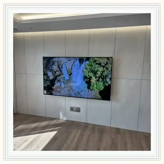 벽걸이TV 설치 거실 배치 참고 이미지