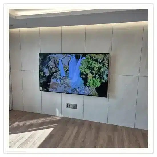 벽걸이TV 설치 거실 배치 참고 이미지